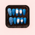 Blue Aura Press-On Nails