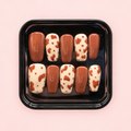 Caramel Cow Print Press-On Nails