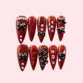 Ruby Noir Stiletto Press-On Nails